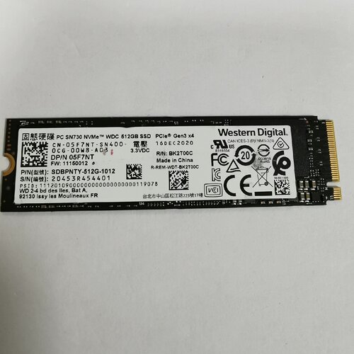 询价-WD/西数 SN730 512G M.2 nvme协议 22