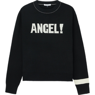 【折扣】Bella Freud女士秋冬嵌花羊毛棉质混纺毛衣