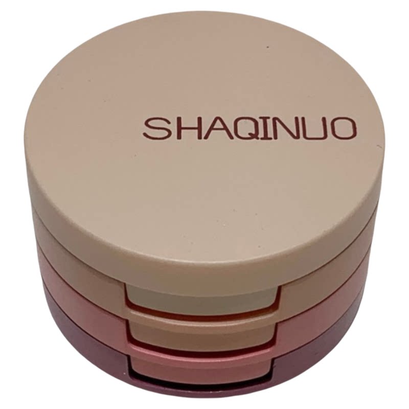 SHAQINUO鎏金暮色三色眼影 裸妆烟熏两用细腻显色不飞粉平价国货