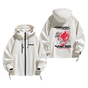 游戏赛博朋克2077周边强尼银手武侍乐队夹克外套冲锋衣男加棉加厚