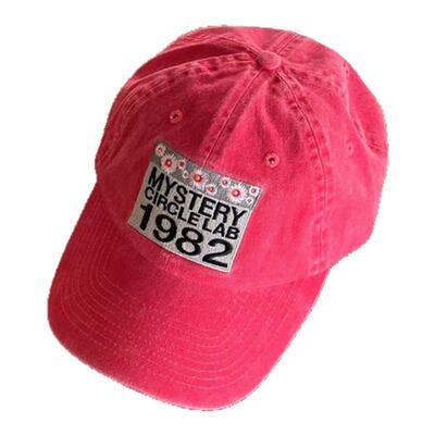 潮牌1982字母刺绣棒球帽女软顶