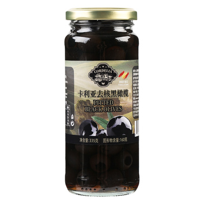 西班牙进口卡利亚去核黑橄榄罐头