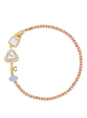 《解锁》复古设计高级感精致宫廷小众双面佩戴百搭银镀金手链女