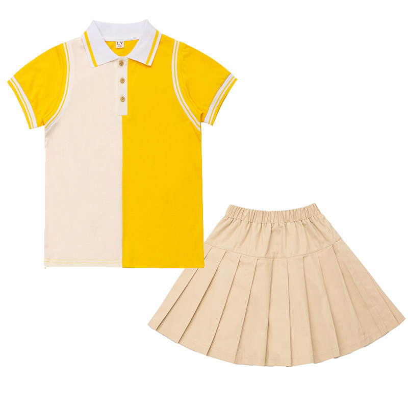 幼儿园园服夏装英伦风纯棉小学生校服班服毕业照儿童短袖运动套装