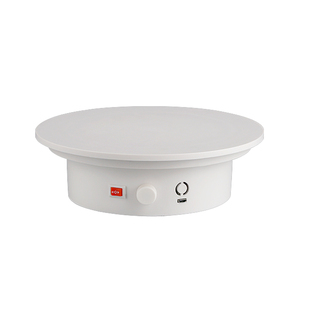 电动转盘旋转展示台摄影珠宝直播产品拍摄架模型自动拍照转台底座