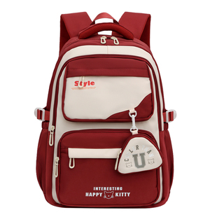 中学生书包女生大容量初高中生背包五六年级轻便百搭双肩包新款潮