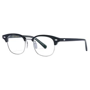 JINS睛姿近视镜CLASSIC复古钛框可加配防蓝光镜片UTF25A223