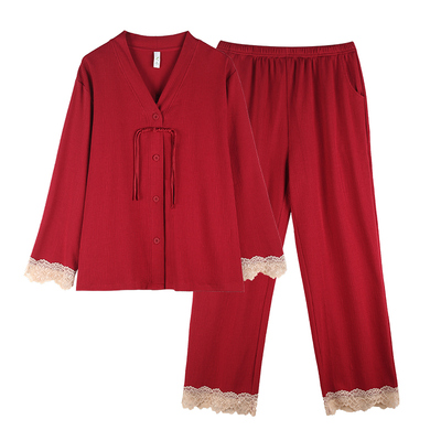 轩靓女士本命年红品纯棉家居服