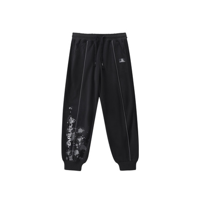 LAMLICKA休闲宽松运动涂鸦字母裤