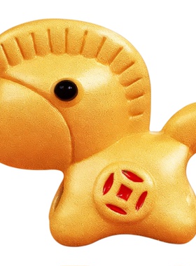 普陀山本命年足银小马红绳手链