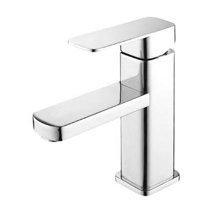 四方单孔面盆水龙头黑卫生间冷热洗脸盆洗手盆台盆浴室柜单冷龙头