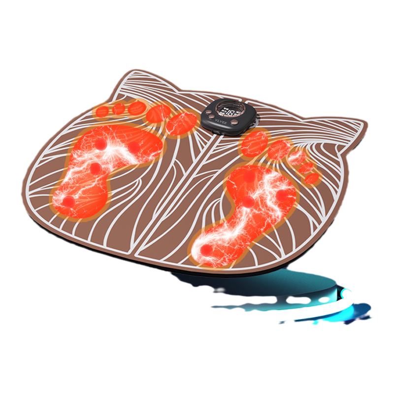 法国VLVEE足底按摩器小腿肌肉EMS脉冲电动按摩脚垫老婆女生日礼物