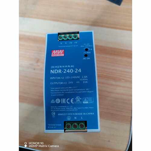 溢价-台湾明纬NDR24024滑轨式电源有3个