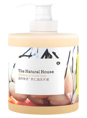 自然雅舍杏仁洗手液400ml花香型