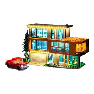 适用于乐高21354暮光之城卡伦之家灯饰亚克力展示盒模型灯光组件