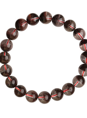 【收藏款】7A+巴西聚宝盆红幽灵水晶手链手串金富石轻奢送礼