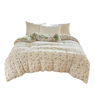 新款单件水洗棉双层纱被罩被套单双人学生宿舍被芯罩床品四季通用