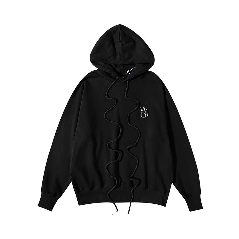 we11done立体珍珠字母卫衣潮牌