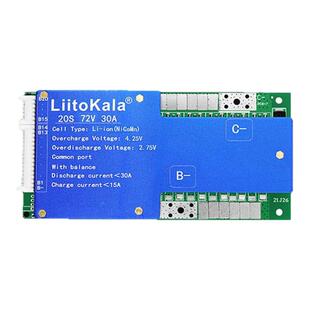 LiitoKalaLiitoKala 20S-72V30A Li-ion三元锂电池保护板 自动均