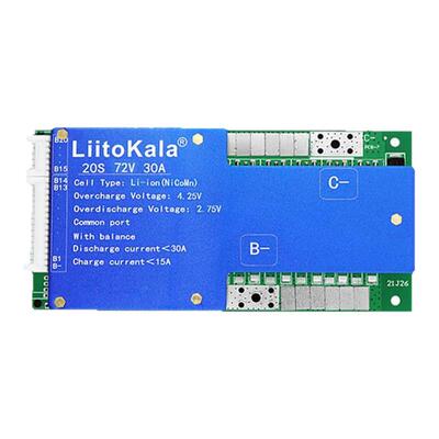 Liitokala20S保护板72V30A均衡