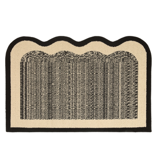 入户门地垫家用室内门口进门防滑圈绒脚垫耐脏入门地毯中古风门垫