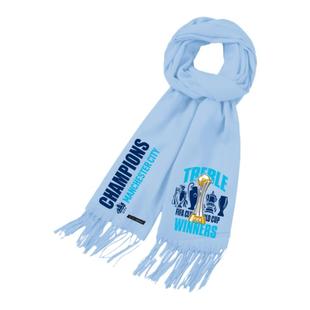 2023曼城夺冠军纪念五冠王围巾男女加油助威保暖款围脖披肩