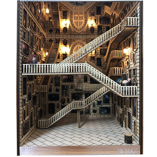 iq max哈利波特书立周边对角巷书立模型拼装霍格沃兹创意礼品摆件