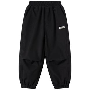 小象汉姆童装男童加绒裤户外休闲长裤2025冬装新款儿童保暖裤子潮