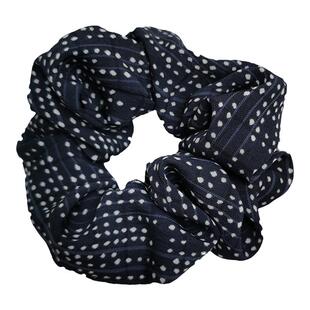 法式复古大肠发圈藏青色显白小众发绳皮筋马尾扎头绳发饰