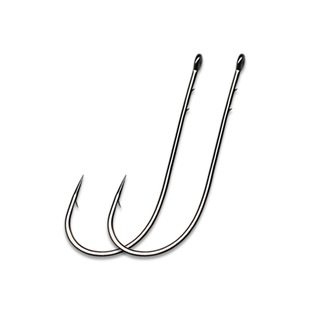 路亚自由钓组套装双背刺长直柄钩鳜鱼鲈鱼黑坑精细倒钓无铅软饵钩