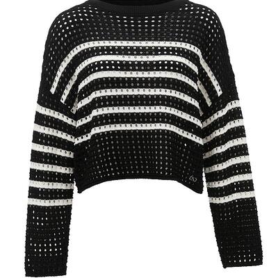 ONLY宽松落肩短款毛衣针织衫