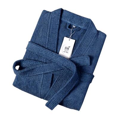 高级酒店冬季浴袍毛巾料纯棉浴衣