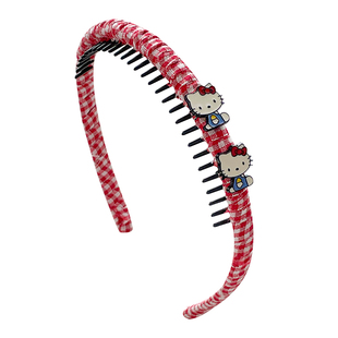 儿童KT猫带齿防滑发箍2025新款小女孩不勒头高弹头箍宝宝碎发神器