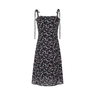 Notyourrose2025年新款夏季法式茶歇碎花吊带连衣裙长款韩系绝美