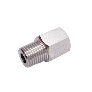 0141.英制 内丝PT ZG Rc1/4转 美制 外丝NPT1/4 不锈钢螺纹转接头