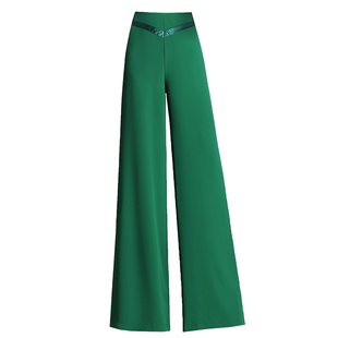 2025年秋季新款阔腿裤长裤子显瘦通勤南韩丝高腰舞裤直筒裤女裤