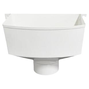 不锈钢雨水斗pvc排水管漏斗楼房接水漏斗内插集水器落下水管配件