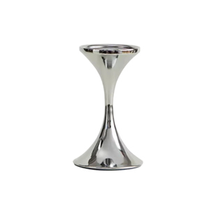 简约轻奢高级感银色烛台金属客厅中古风装饰摆件餐厅软装家居饰品