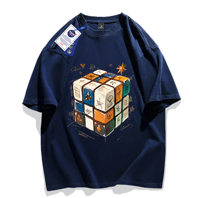 NASA联名美式纯棉短袖T恤男女款