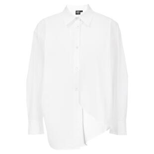 Vero Moda衬衫2025夏季新款淑女风纯棉不规则褶皱上衣325205012