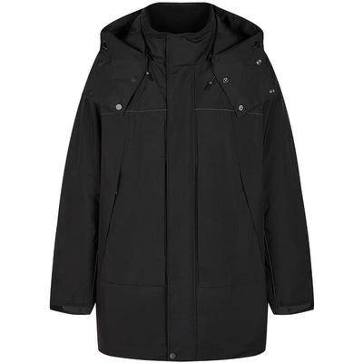 速写连帽日常休闲鹅绒服