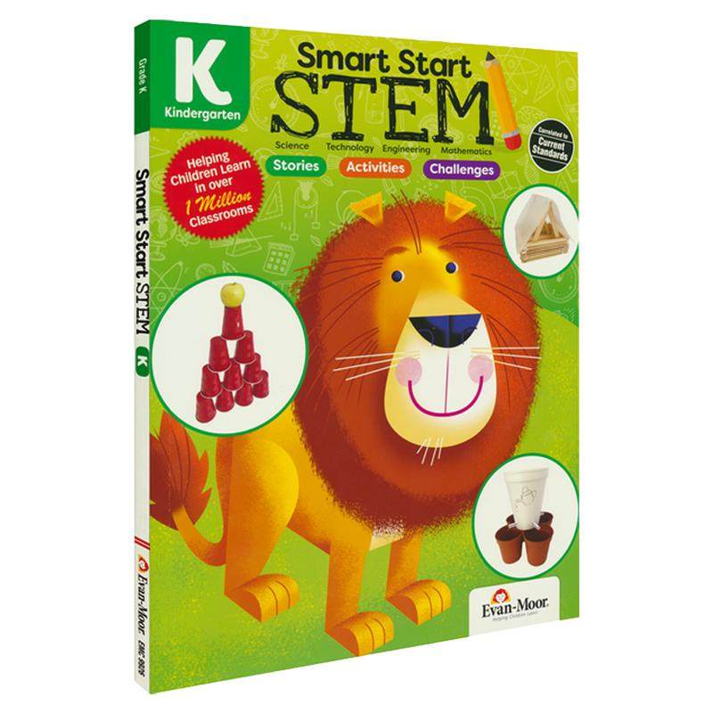 聪慧启蒙系列 核心素养教育 科学练习册 一年级 英文原版 Evan-Moor Smart Start STEM Grade 1 美国加州小学英语教辅教材evanmoor