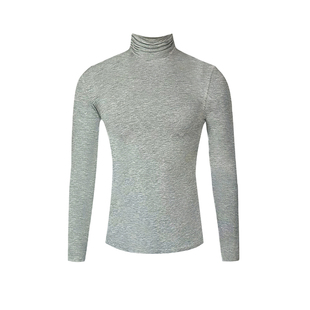 TRENDYWU 基础百搭“帕斯”高领贴肤莫代尔打底弹力修身叠穿T恤