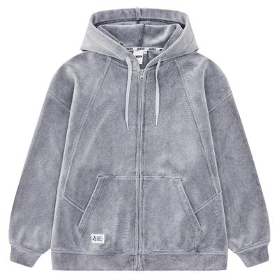 XXZXX潮牌加绒连帽卫衣外套绒感