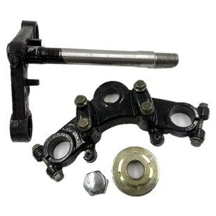 电动三轮车上下联板 太子头方向柱 立柱减震前叉 下三车把支架