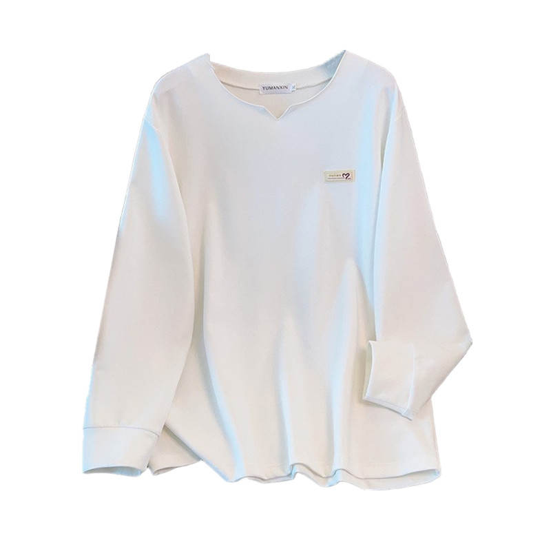 胸围170特大码休闲显瘦纯色卫衣女秋300斤韩系胖妹妹宽松显瘦上衣