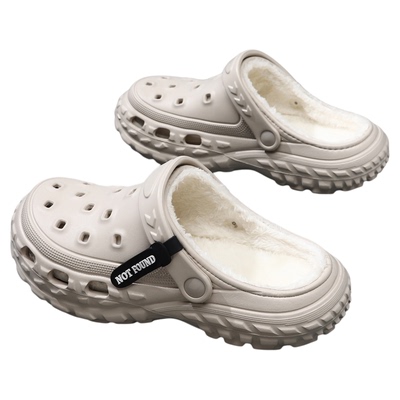 防滑踩屎感居家加绒加厚保暖棉拖