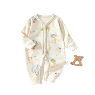 婴儿衣服秋季连体衣8个月宝宝秋装婴幼儿早秋纯棉a类66码秋天男宝