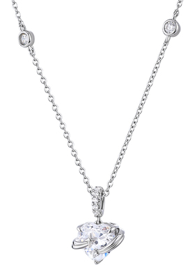 卡蒂罗爱心星球项链女纯银