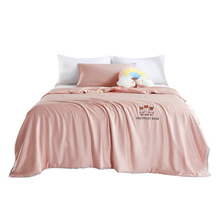 薄被暖气空调被儿童蚕丝被天丝被可水洗可机洗空调被被子柔软亲肤